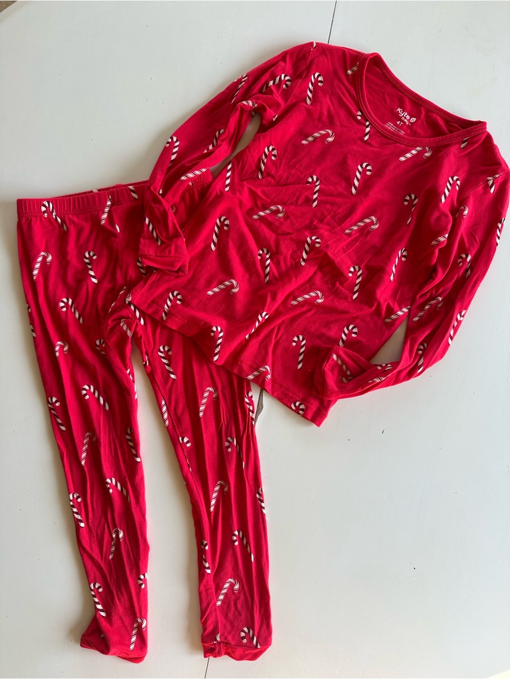 Kyte BABY Christmas / Holiday pajamas candy cane size 4T